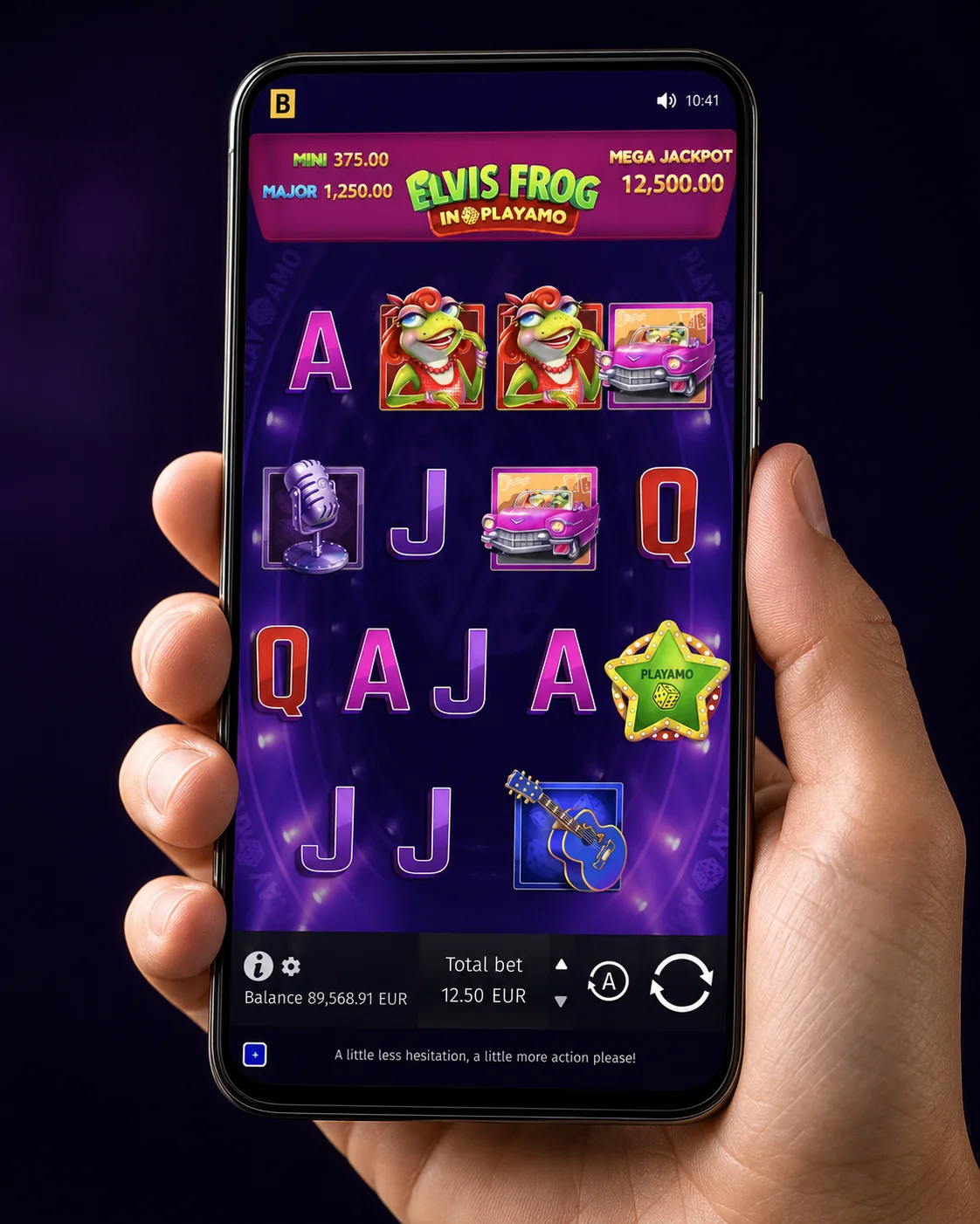 Casino-KYC-Upload-Bildschirm mit Feldern für Personalausweis vorne/hinten, Adressnachweis und Fortschrittsanzeige des Verifizierungsstatus